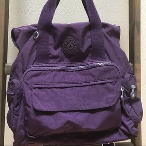 Kipling Alvy Convertible Bag Purple